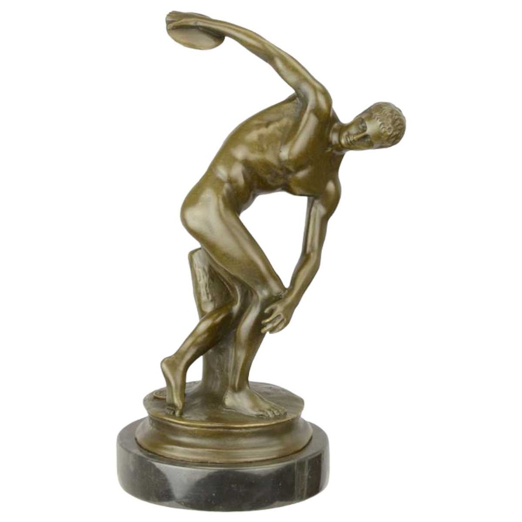 [LA-72402] Bronzeskulptur Bronzefigur Diskobolos Von Myron