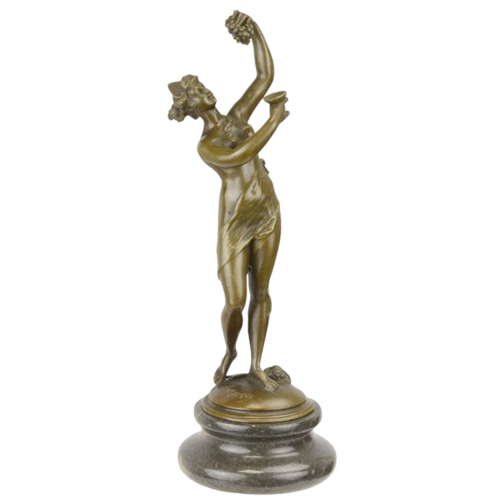 [LA-72404] Bronzeskulptur Bronzefigur Frau von Pacullannia