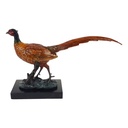 Bronzeskulptur Bronzefigur Bronze Skulptur Figur Vogel Rebhuhn Fasan