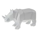Figur Skulptur Polygonal Kunstharz Nashorn