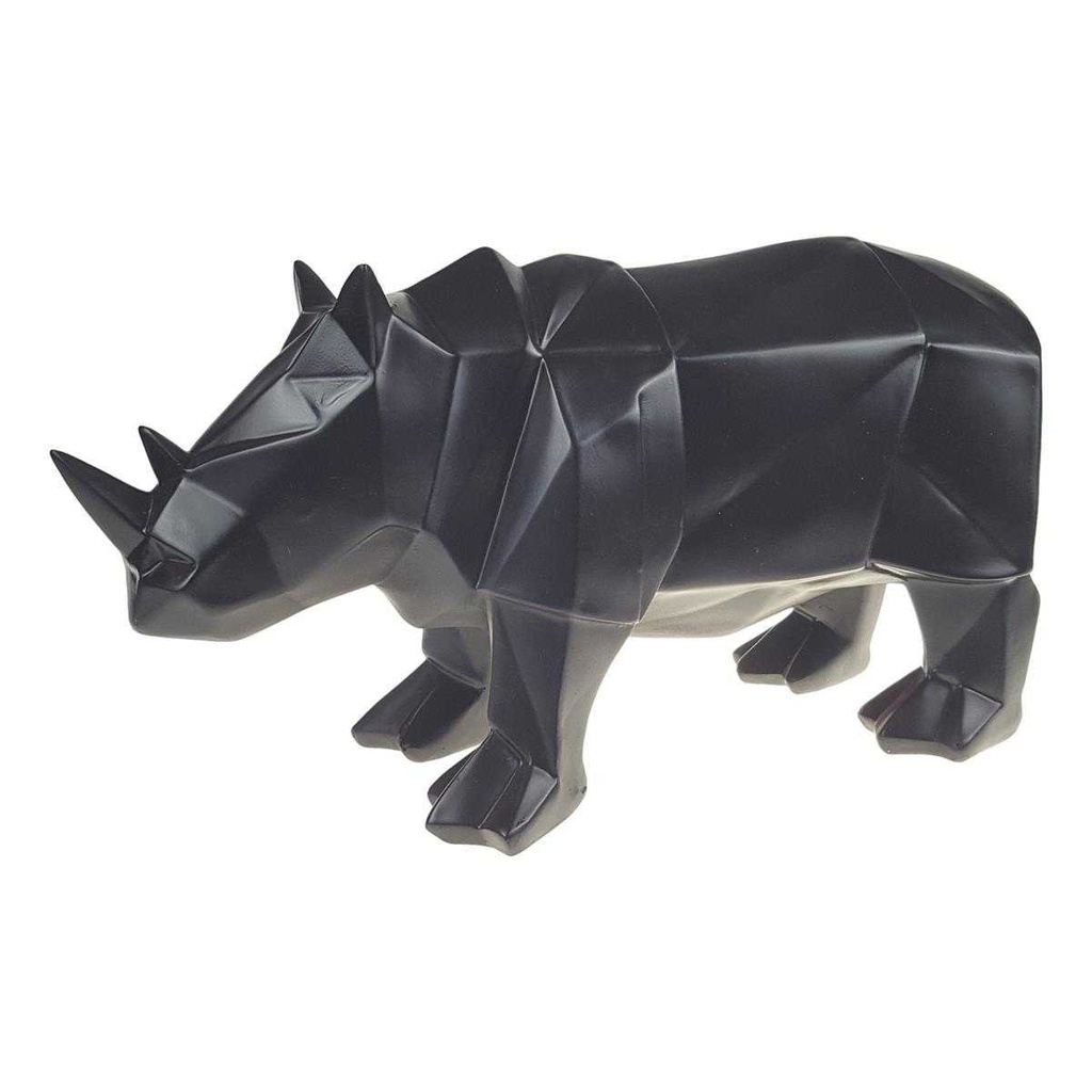 [LA-82260] Figur Skulptur Polygonal Kunstharz Nashorn