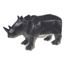 Figur Skulptur Polygonal Kunstharz Nashorn