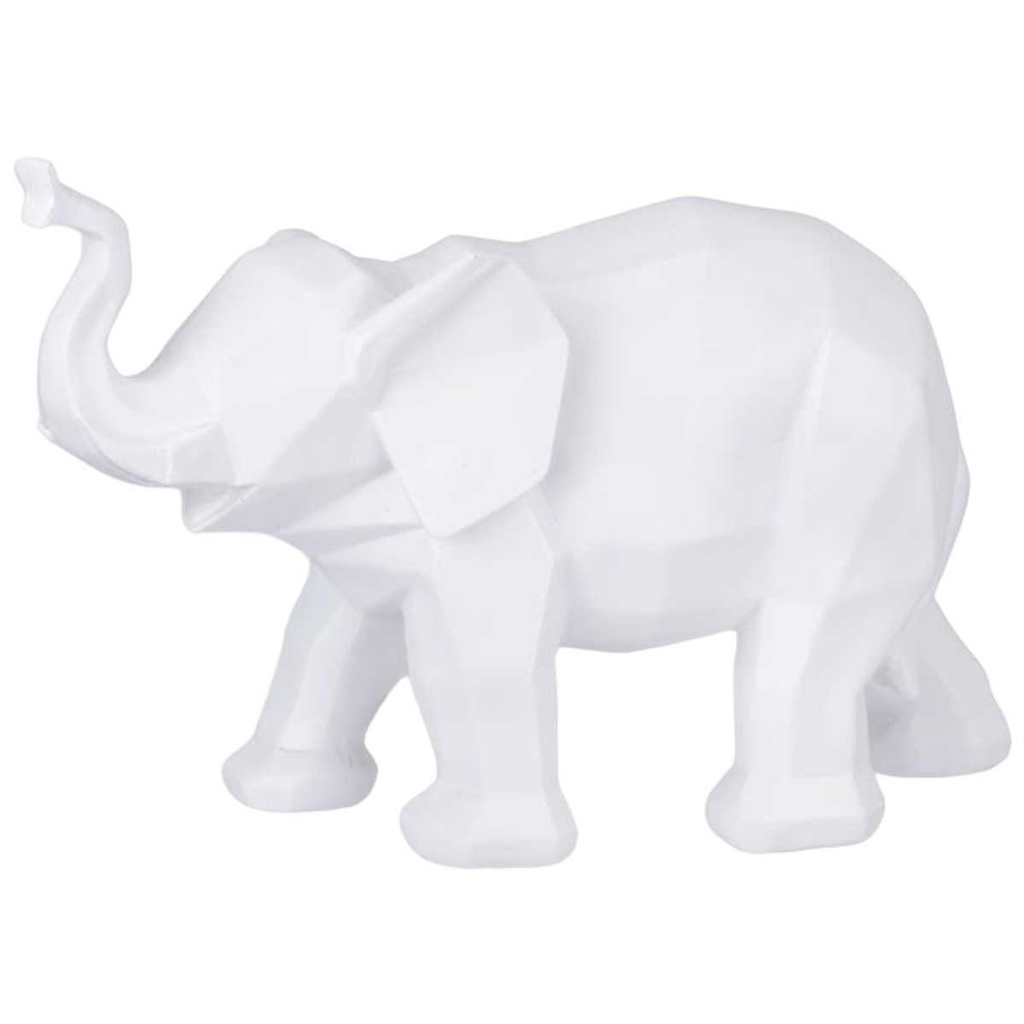 [LA-82266] Figur Skulptur Polygonal Kunstharz Elefant