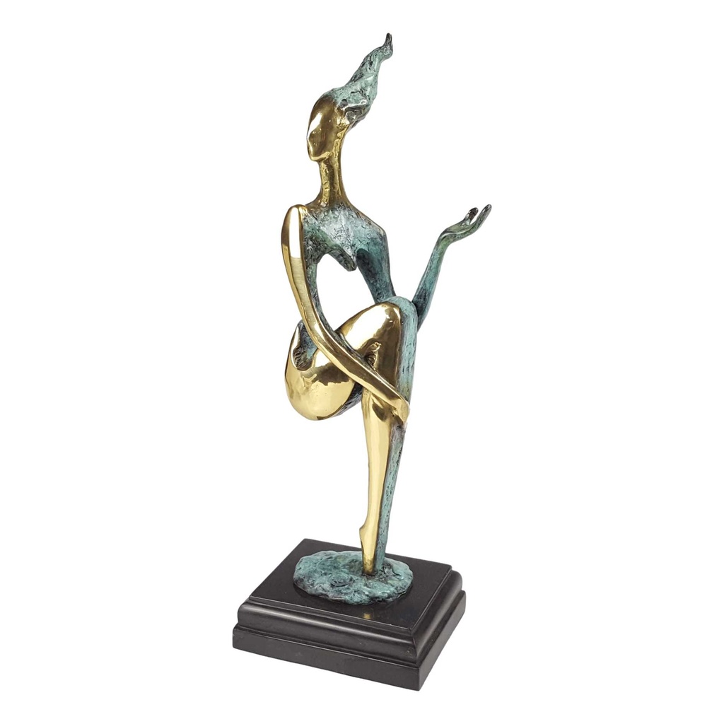 [LA-82452] Bronzeskulptur Bronzefigur Weiblicher Akt Nackte Frau Erotik Abstrakt-Stil