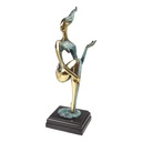 Bronzeskulptur Bronzefigur Weiblicher Akt Nackte Frau Erotik Abstrakt-Stil