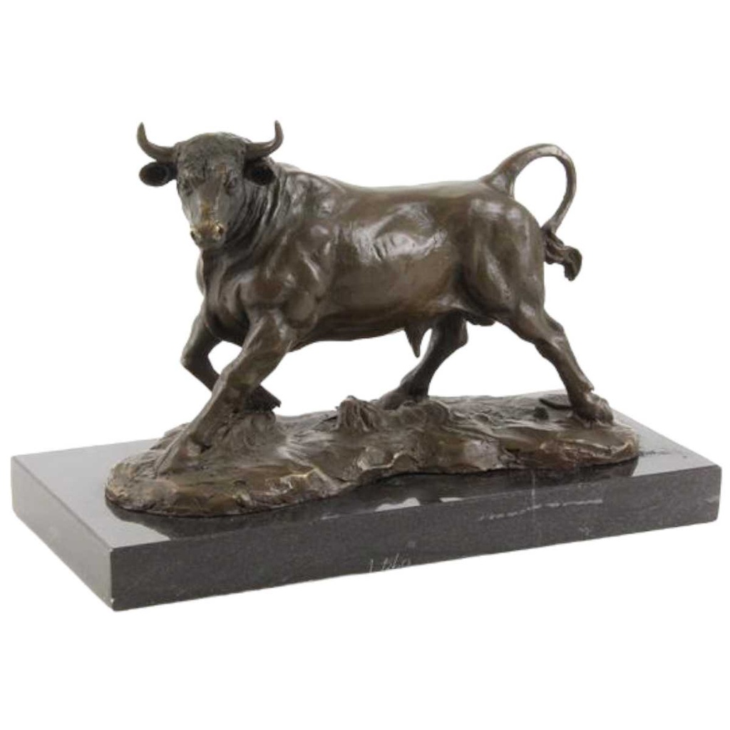 [LA-82453] Bronzeskulptur Bronzefigur Stier #82453
