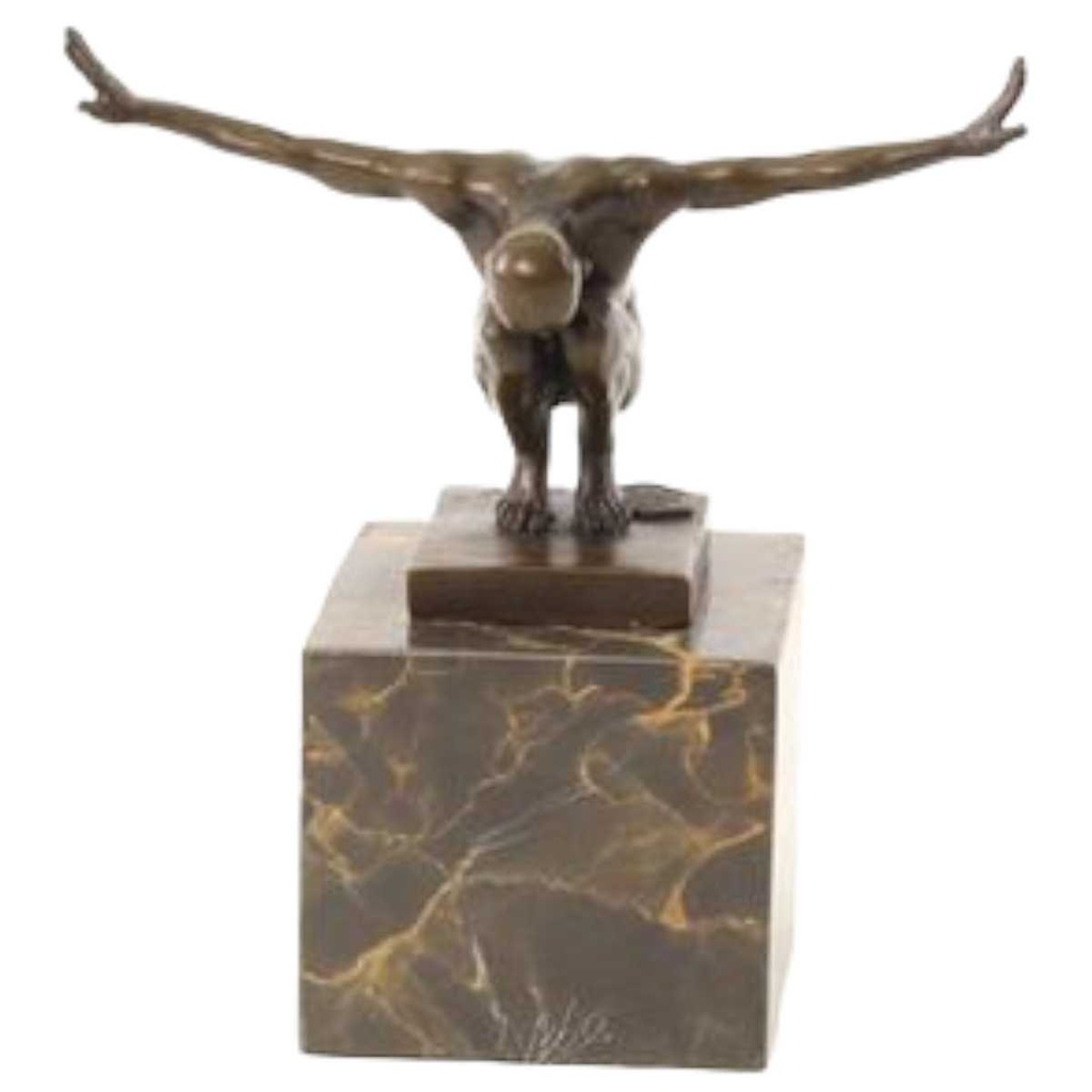 [LA-82462] Bronzeskulptur Bronzefigur Männlicher Nackter