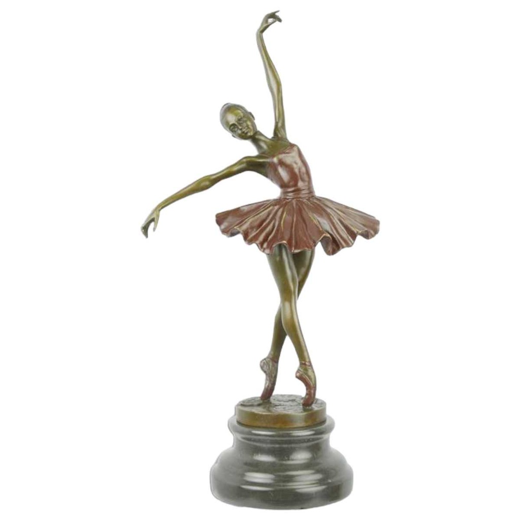 [LA-82490] Bronzeskulptur Bronzefigur Ballerina Balletttänzerin #82490