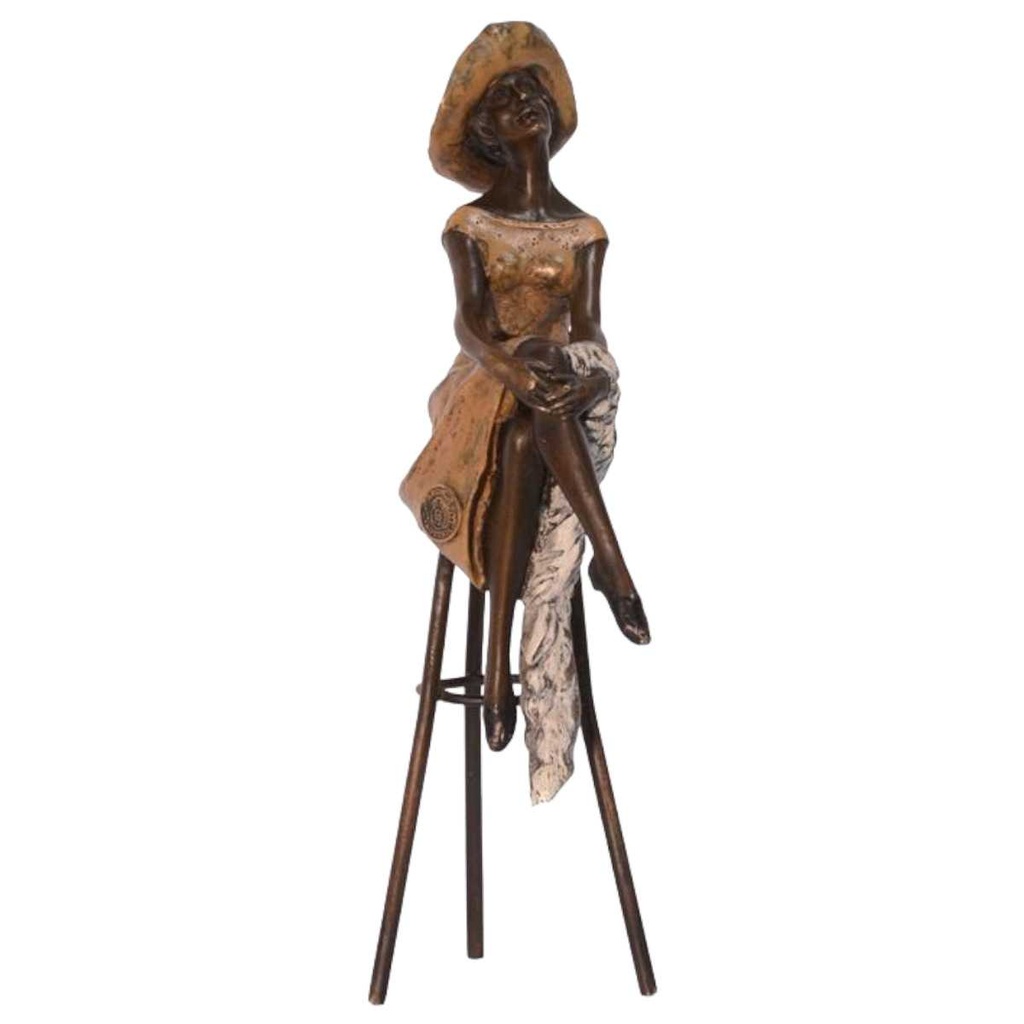 [LA-82491] Bronzeskulptur Bronzefigur Awakening