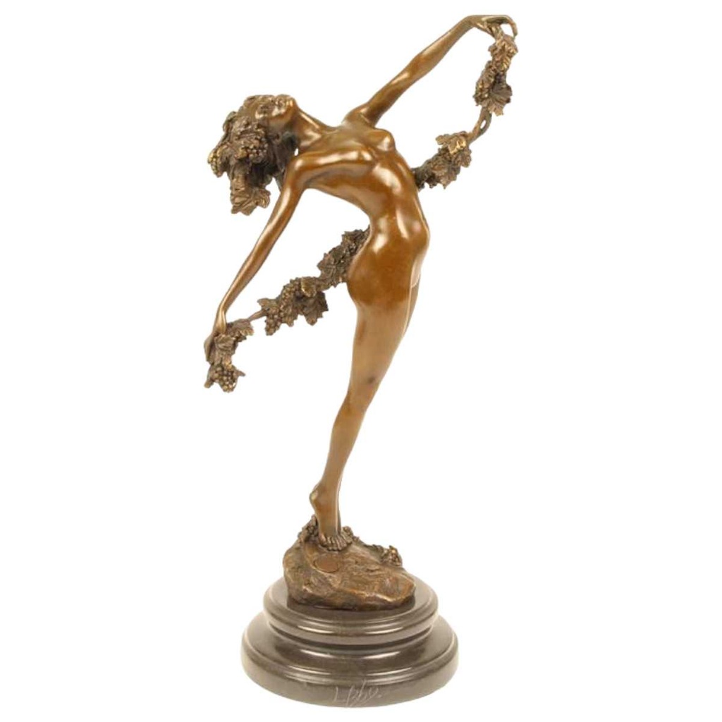 [LA-82497] Bronzeskulptur Bronzefigur Die Rebe