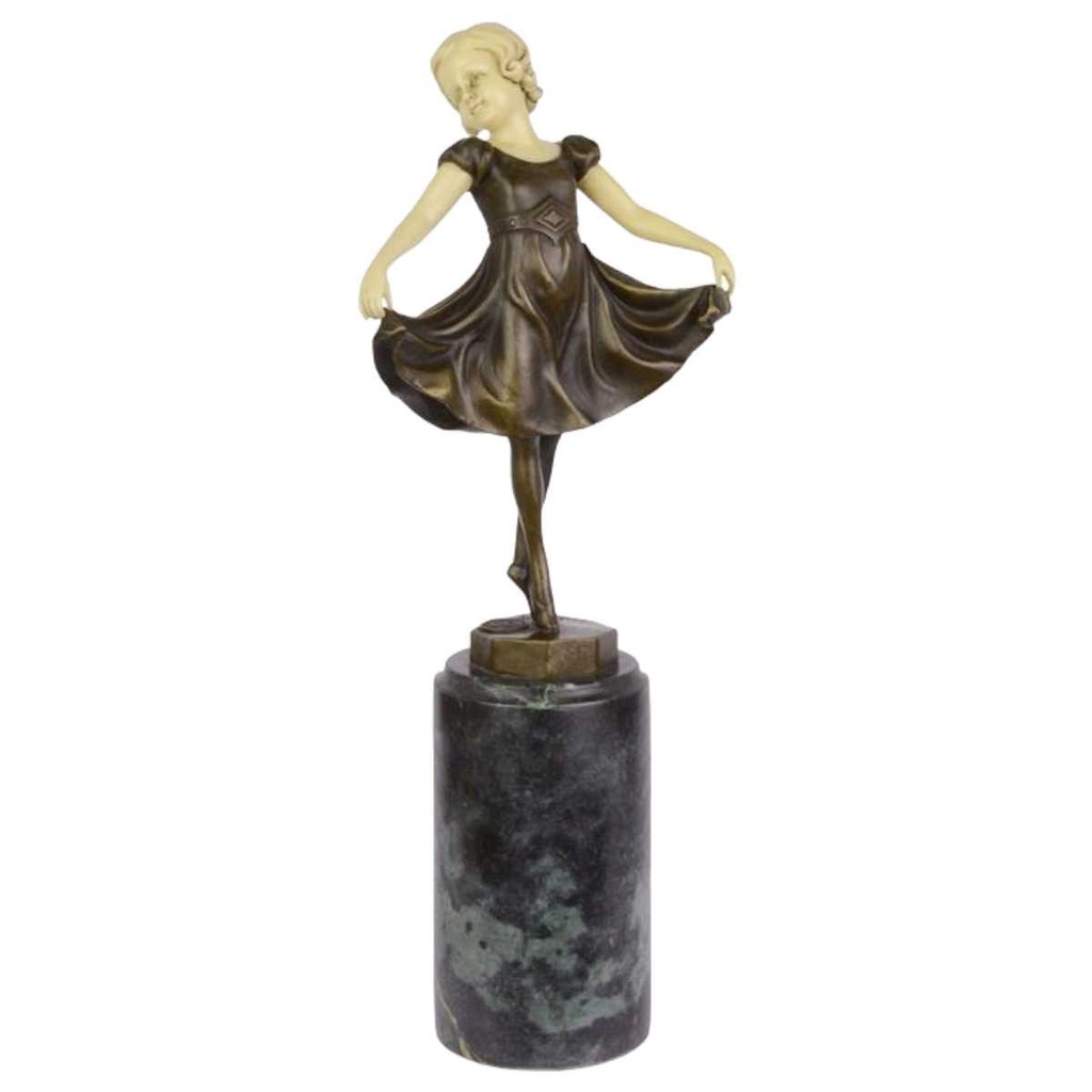 [LA-82498] Bronzeskulptur Bronzefigur Lieselotte
