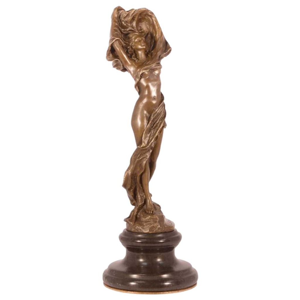 [LA-82533] Bronzeskulptur Bronzefigur Scarf Dancer #82533