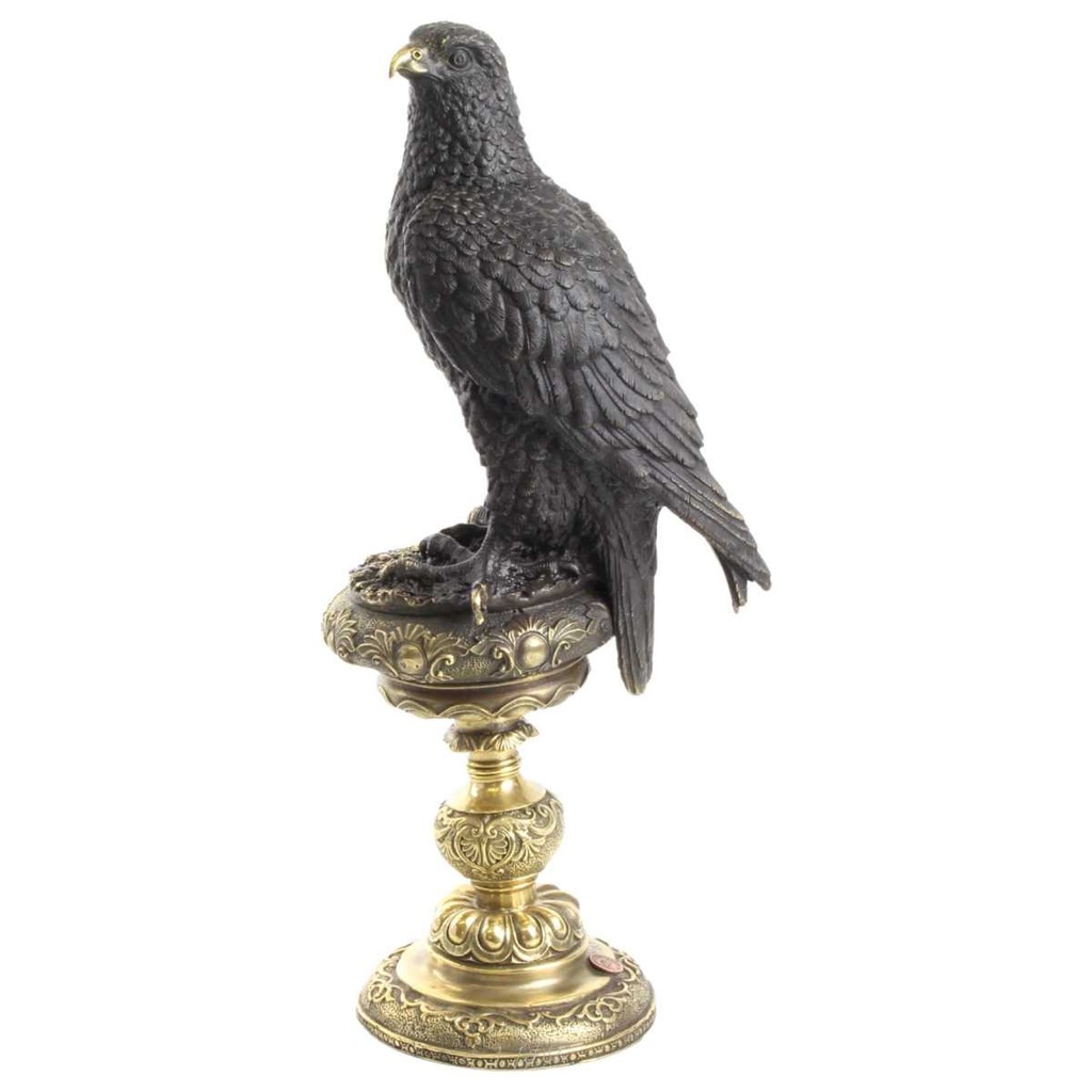 [LA-82560] Bronzeskulptur Bronzefigur Adler