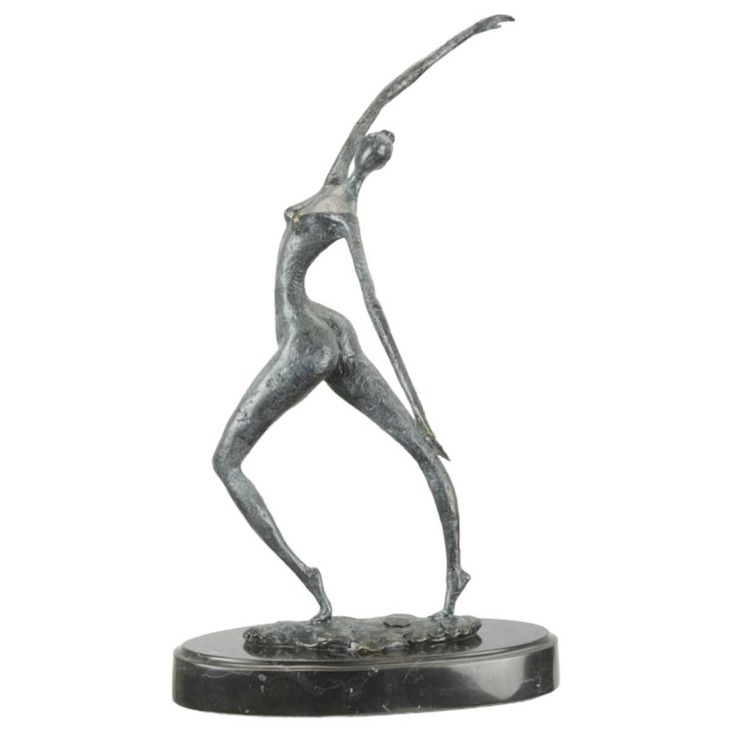 [LA-82579] Bronzeskulptur Bronzefigur Weiblicher Akt Erotik Abstrakt-Stil #82579