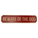 Wandschild Wandplakette Gusseisen Beware Of The Dog