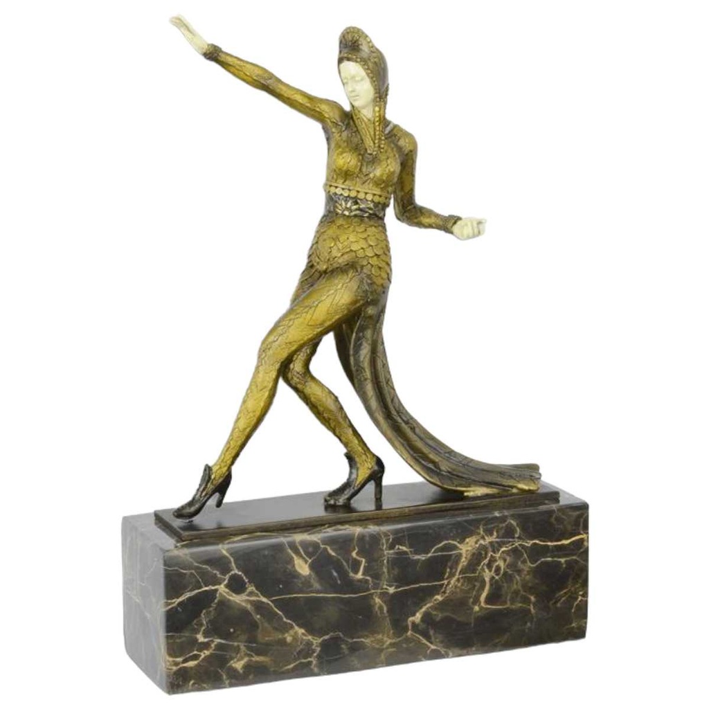 [LA-82676] Bronzeskulptur Bronzefigur Kaukasischer Tänzer