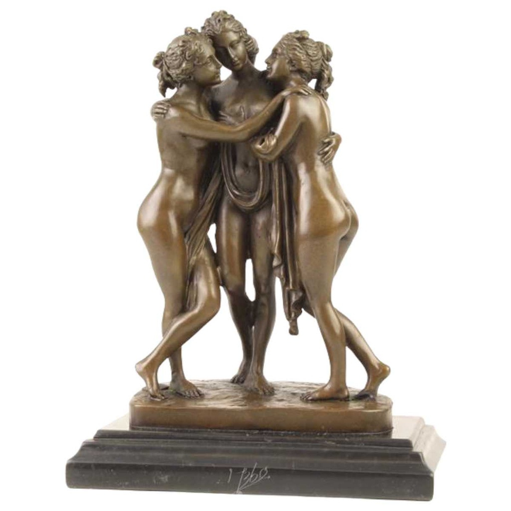 [LA-82692] Bronzeskulptur Bronzefigur Die 3 Grazien
