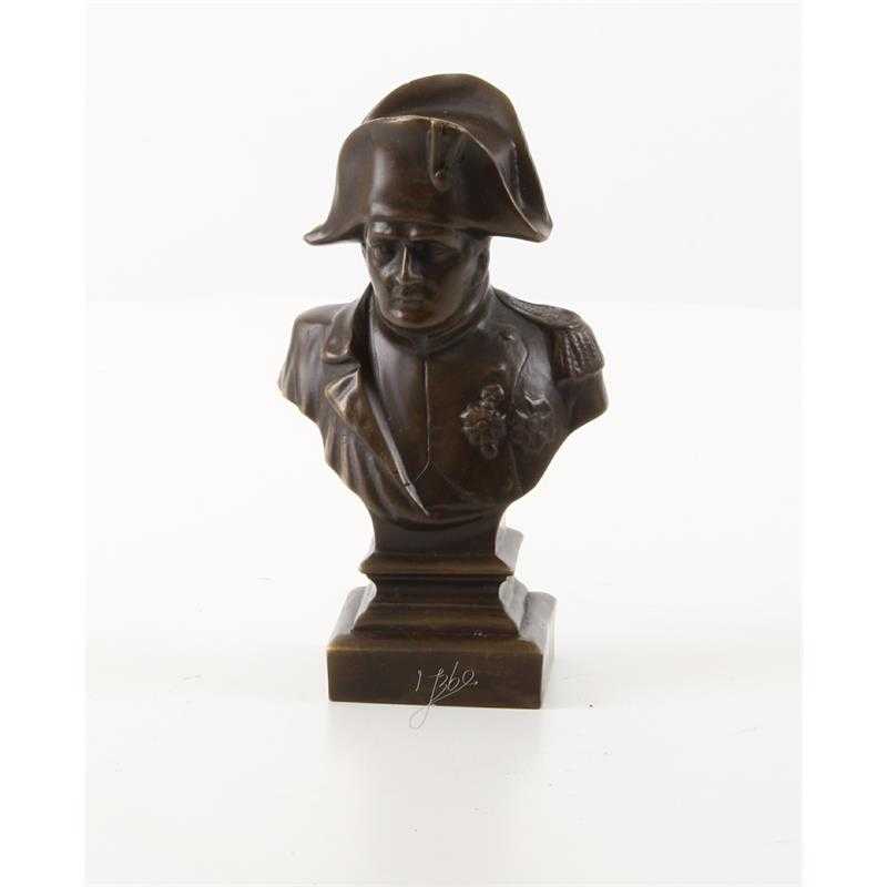 [LA-82700] Bronzeskulptur Bronzefigur Büste Bronze Napoleon