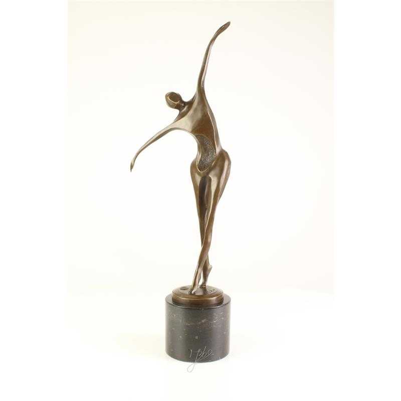 [LA-82701] Bronzeskulptur Bronzefigur Tanzender Mann Abstrakt-Stil #82701