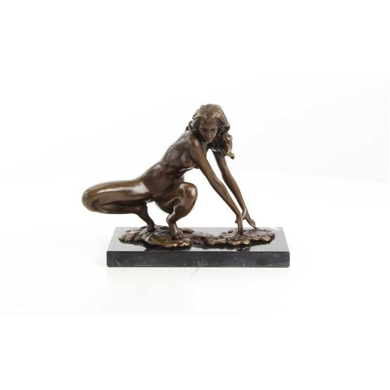 [LA-82711] Bronzeskulptur Bronzefigur Weiblicher Akt Erotik #82711