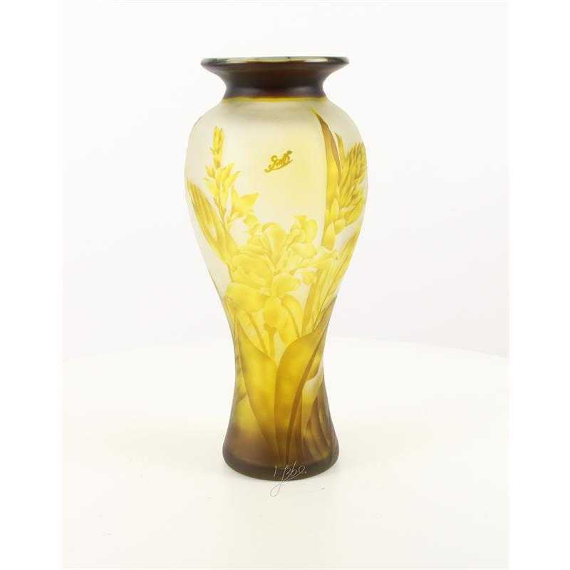 [LA-82769] Vase Kameeglas Baluster 'Libelle'