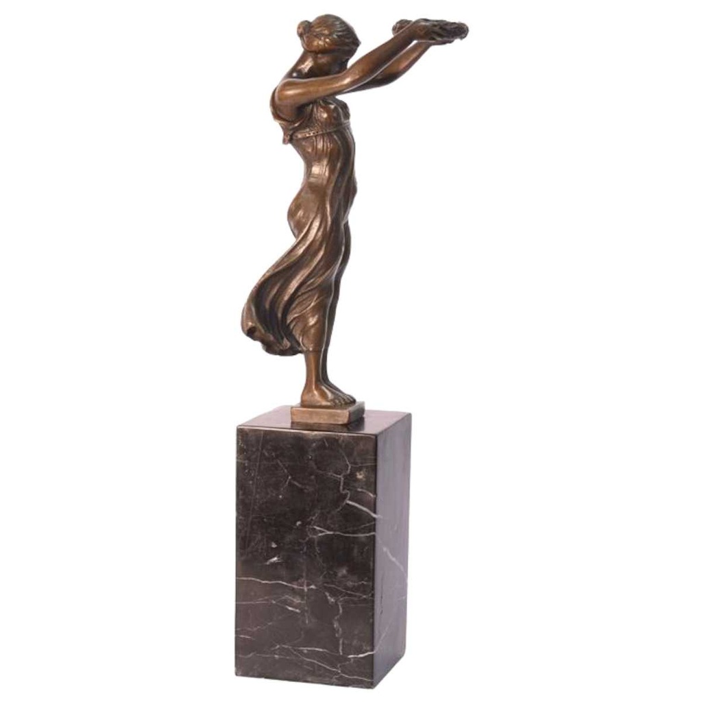 [LA-82912] Bronzeskulptur Bronzefigur Gëlle Fra oder Die goldene Frau