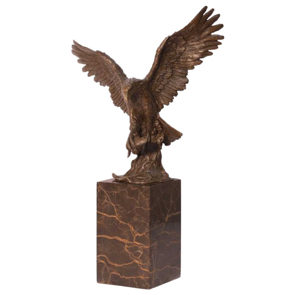 [LA-82923] Bronzeskulptur Bronzefigur Fischadler