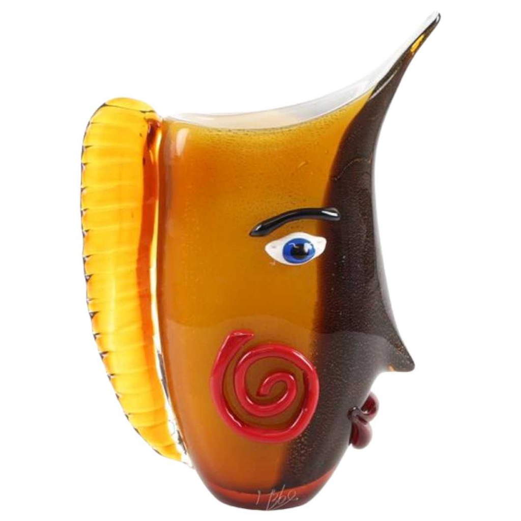 [LA-83139] Vase Glas Murano-Stil Abstrakt