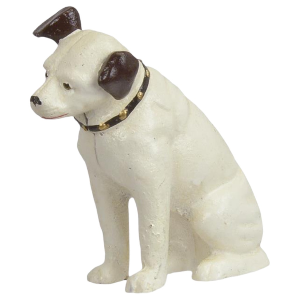 [LA-83243] Spardose Geldbank Skulptur Gusseisen Nipper Dog