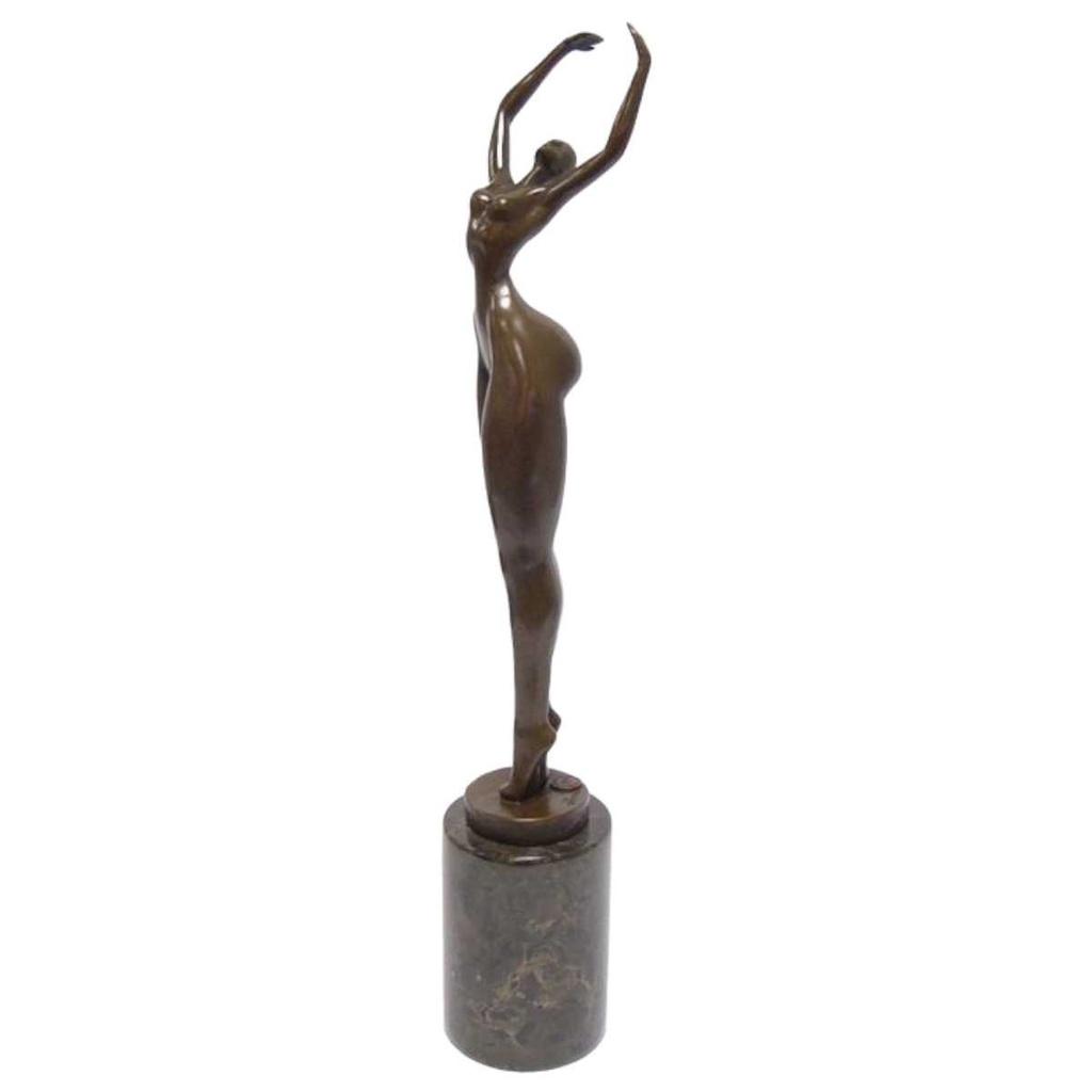 [LA-83510] Bronzeskulptur Bronzefigur Weiblicher Akt Erotik Abstrakt-Stil #83510