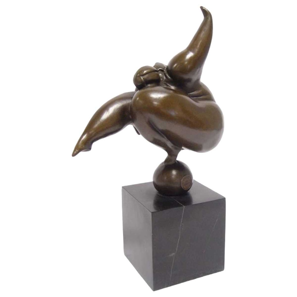 [LA-83513] Bronzeskulptur Bronzefigur Tanzender Nackter Abstrakt-Stil