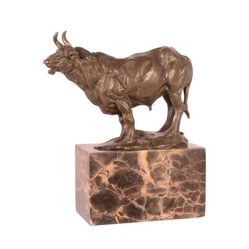[LA-83514] Bronzeskulptur Bronzefigur Stier #83514