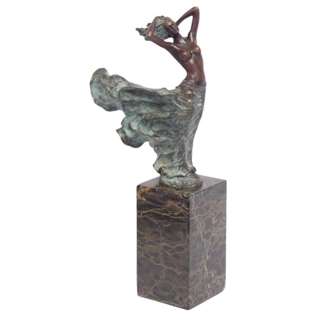 [LA-83518] Bronzeskulptur Bronzefigur Das wirbelnde Kleid
