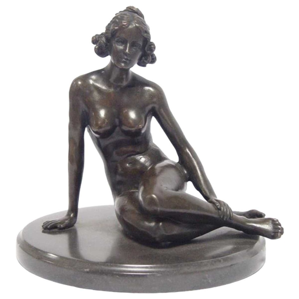 [LA-83519] Bronzeskulptur Bronzefigur Margarete