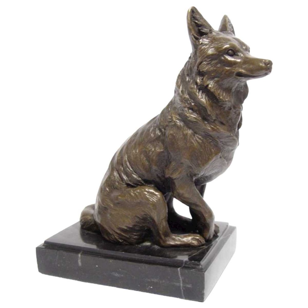 [LA-83522] Bronzeskulptur Bronzefigur Fuchs