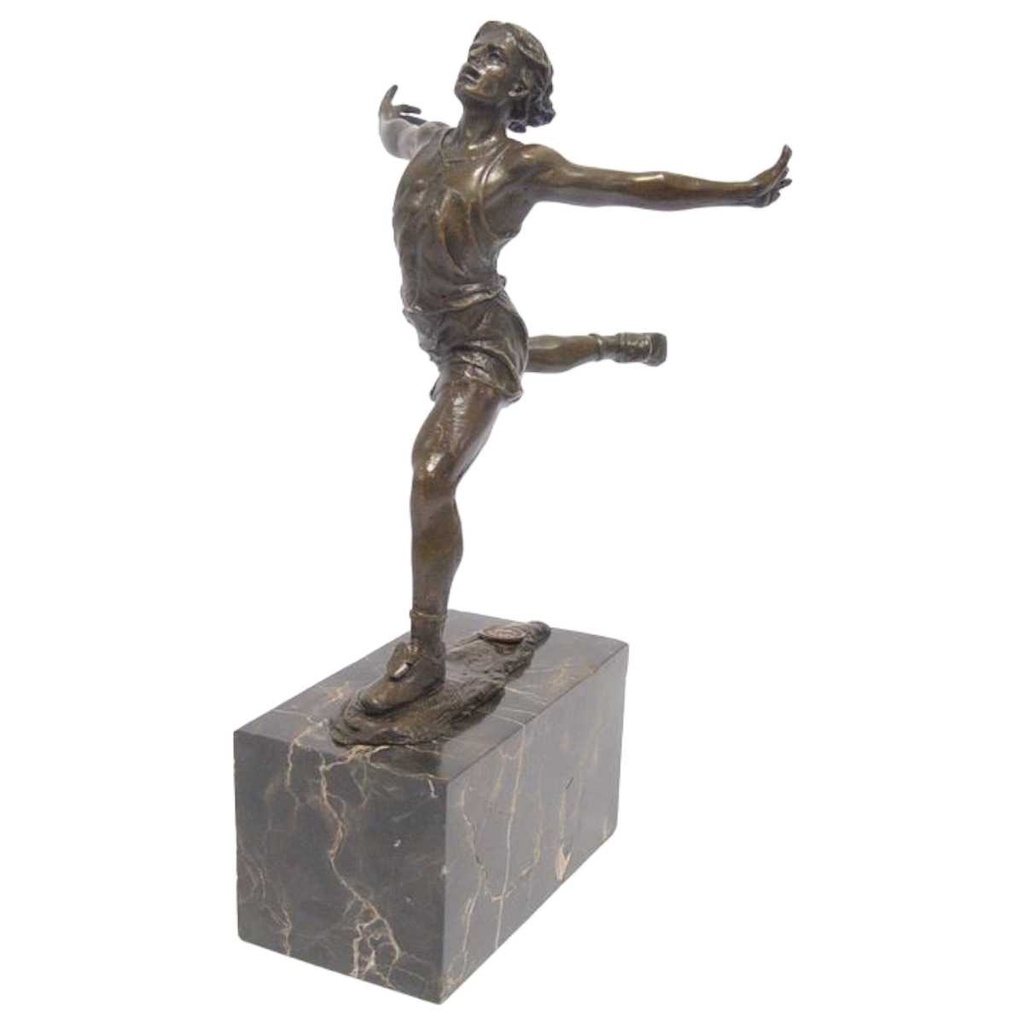 [LA-83525] Bronzeskulptur Bronzefigur Das Ziel