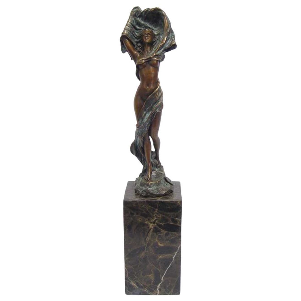 [LA-83526] Bronzeskulptur Bronzefigur Scarf Dancer