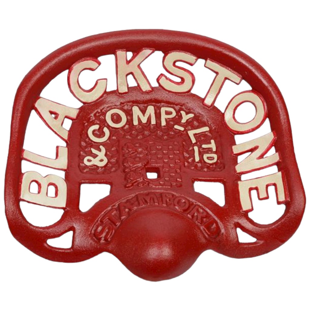 [LA-83636] Traktorsitz Wanddekoration Deko Rot Blackstone Gusseisen