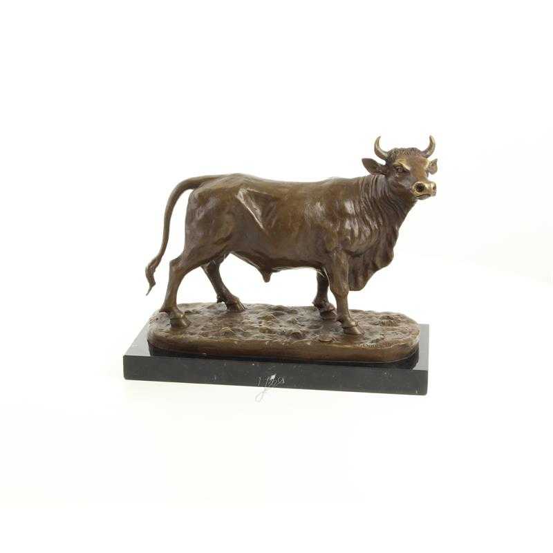 [LA-83716] Bronzeskulptur Bronzefigur Stier #83716