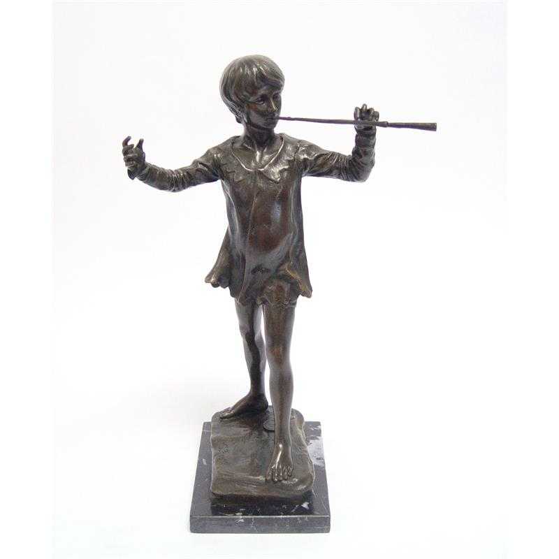 [LA-83720] Bronzeskulptur Bronzefigur Peter Pan