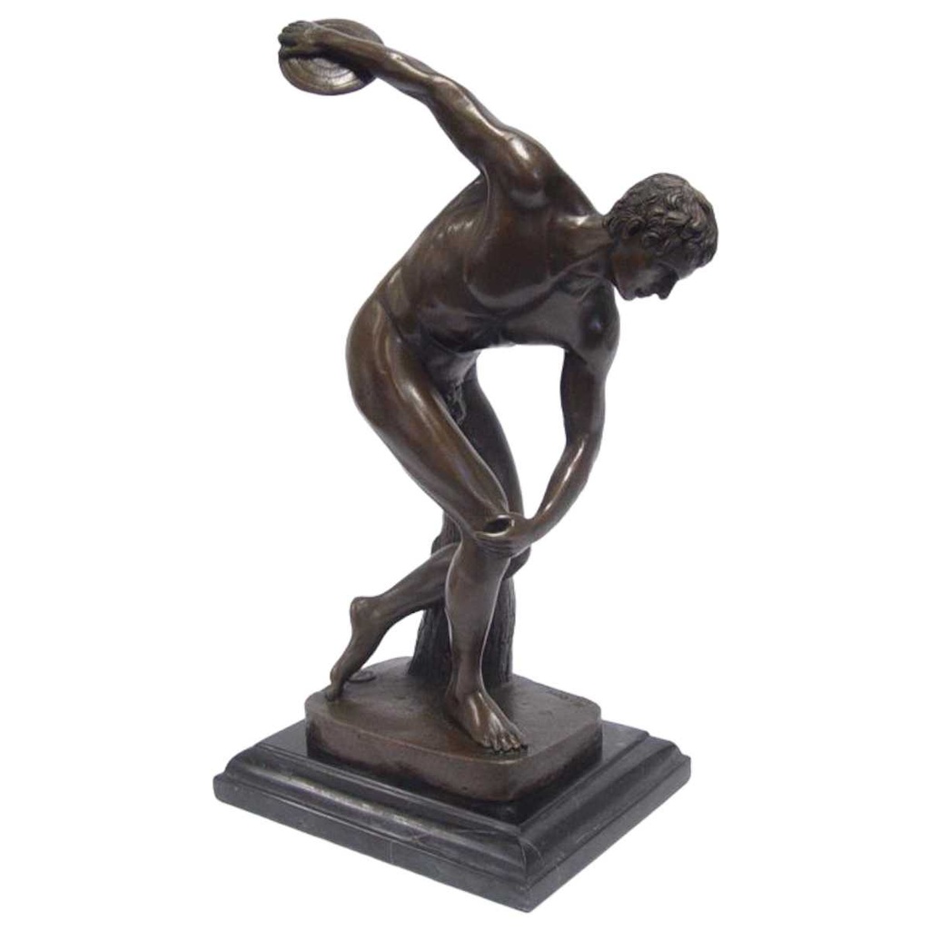 [LA-83722] Bronzeskulptur Bronzefigur Die Discobolos von Myron