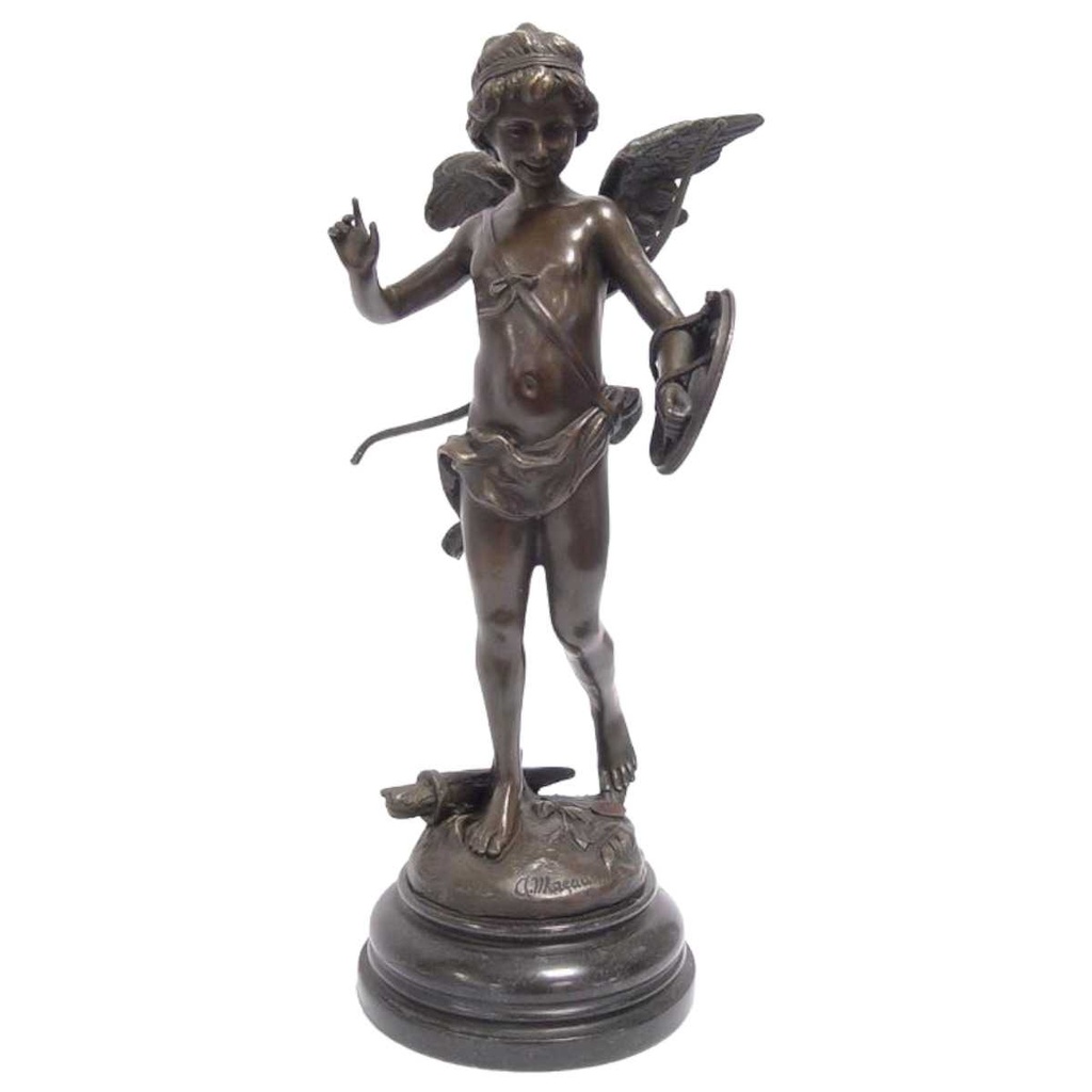 [LA-83724] Bronzeskulptur Bronzefigur Alerte