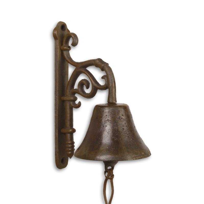 [LA-83795] Wandglocke Türklopfer Türglocke Gusseisen Ornament