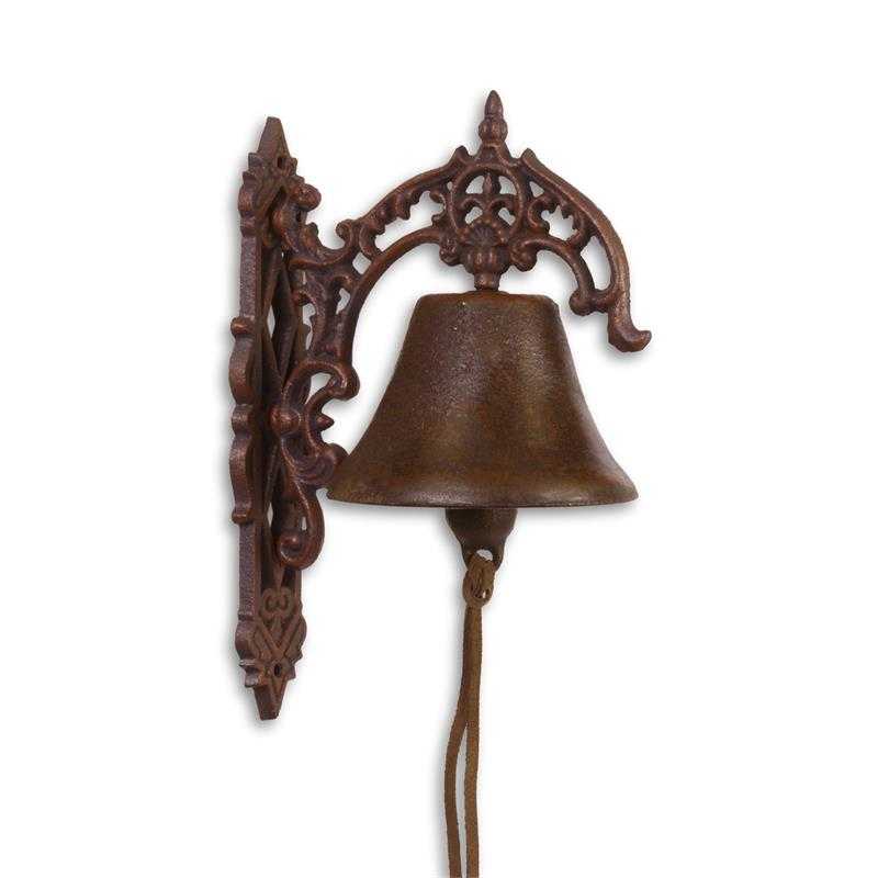 [LA-83796] Wandglocke Türklopfer Türglocke Gusseisen Ornament #83796