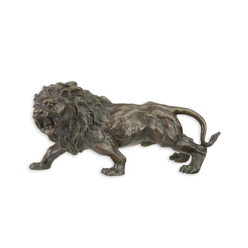 [LA-83870] Bronzeskulptur Bronzefigur Löwe