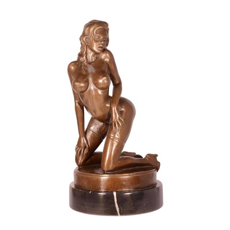 [LA-83889] Bronzeskulptur Bronzefigur Weiblicher Akt Erotik #83889