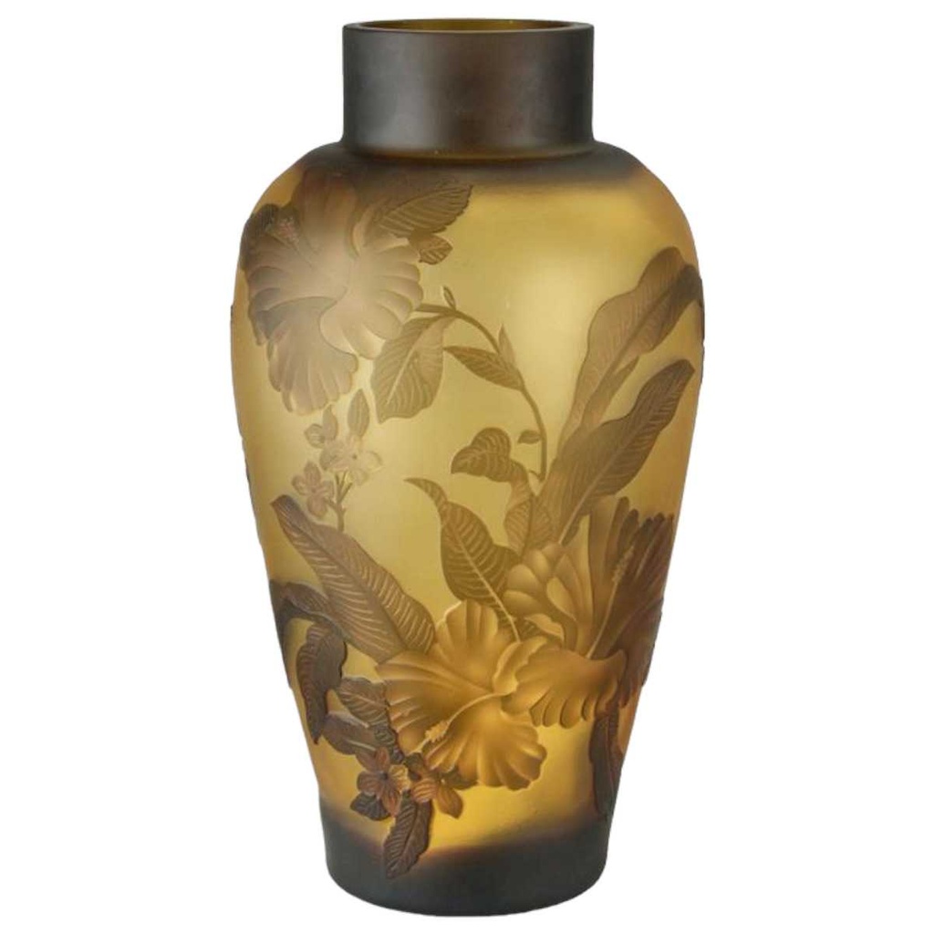 [LA-83996] Vase Kameeglas 'Blumen'
