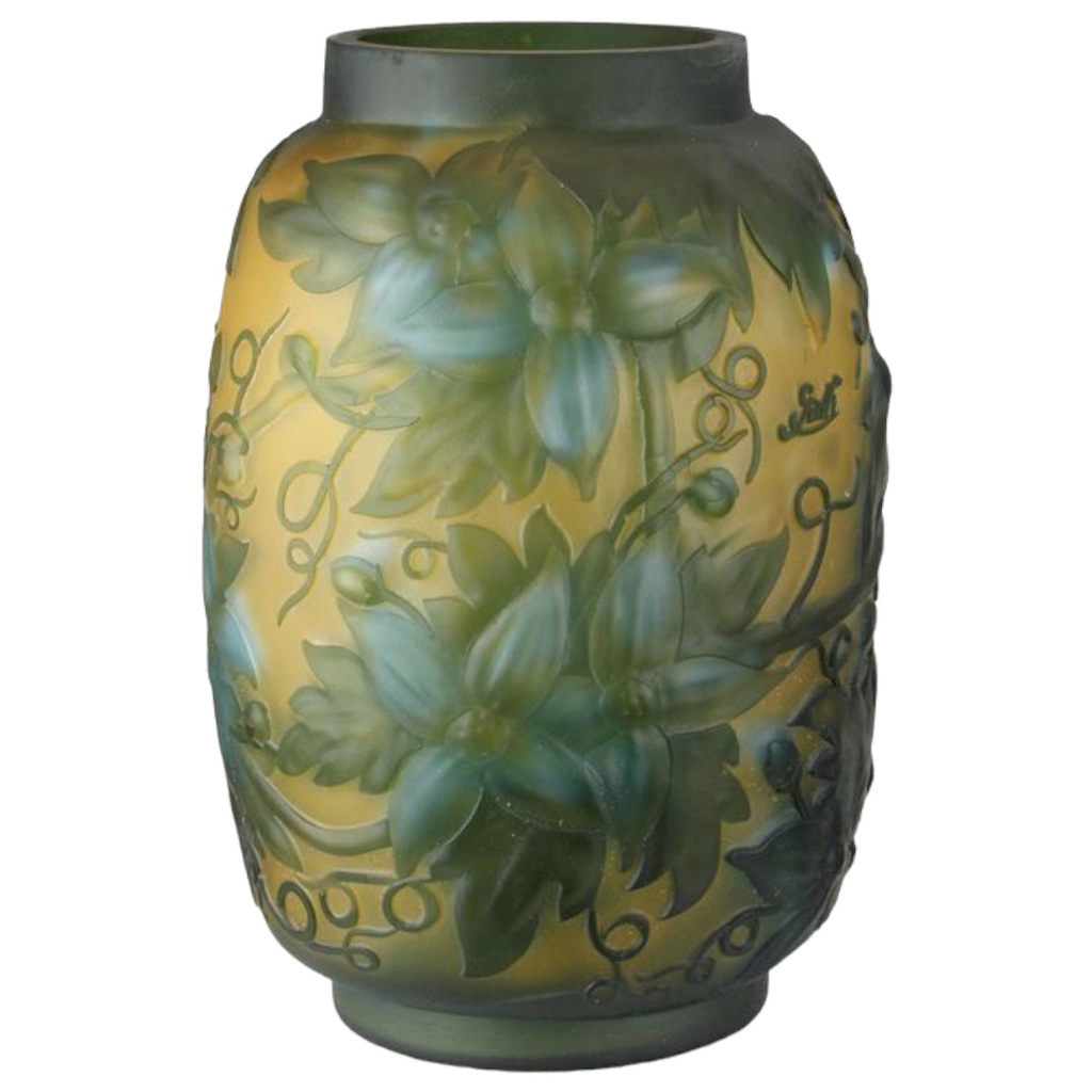 [LA-84171] Vase Kameeglas Ballonblumen