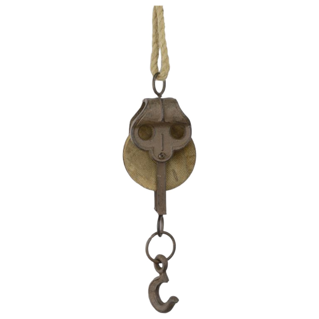 [LA-84694] Seilrolle Gusseisen am Seil