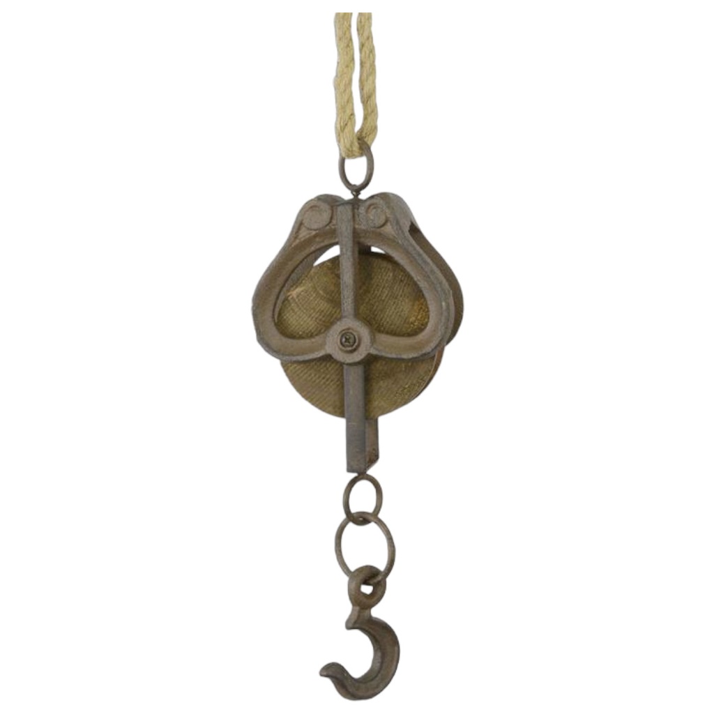 [LA-84695] Seilrolle Gusseisen am Seil
